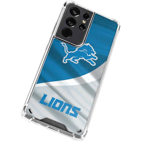 NFL Detroit Lions Galaxy S21 Ultra 5G Clear Case