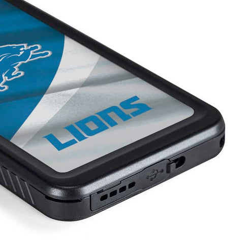 NFL Detroit Lions Galaxy S23 Plus Waterproof Case