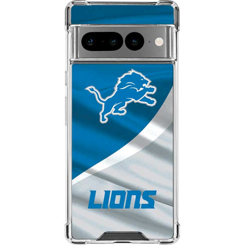 NFL Detroit Lions Google Pixel 7 Pro Clear Case