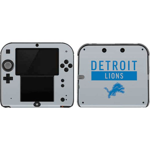 NFL Detroit Lions Grey Performance Series Nintendo 2DS Skin