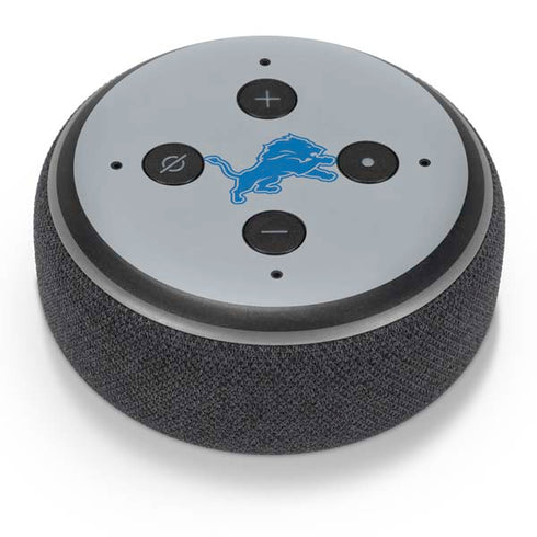 NFL Detroit Lions Grey Performance Series Amazon Echo Dot Skin