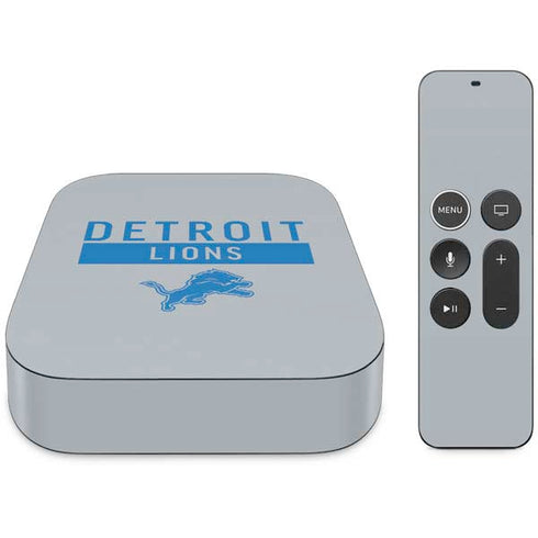 NFL Detroit Lions Grey Performance Series Apple TV Skin