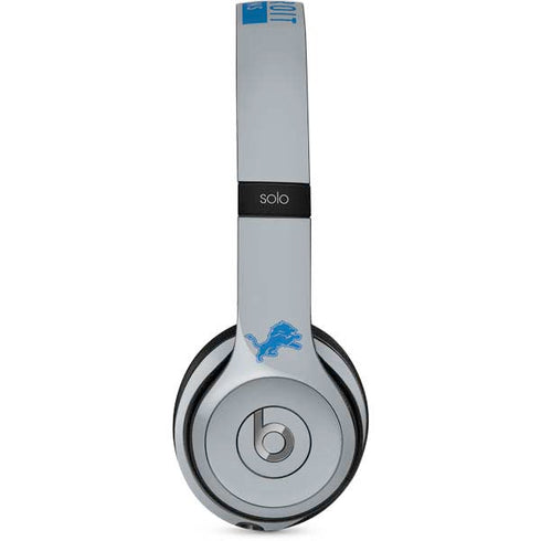 NFL Detroit Lions Grey Performance Series Beats Solo 2 Wired Skin