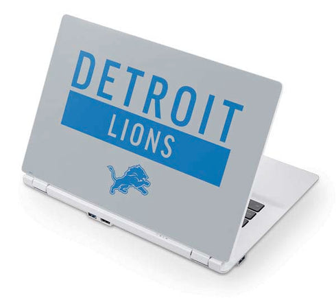 NFL Detroit Lions Grey Performance Series Acer Chromebook Skin