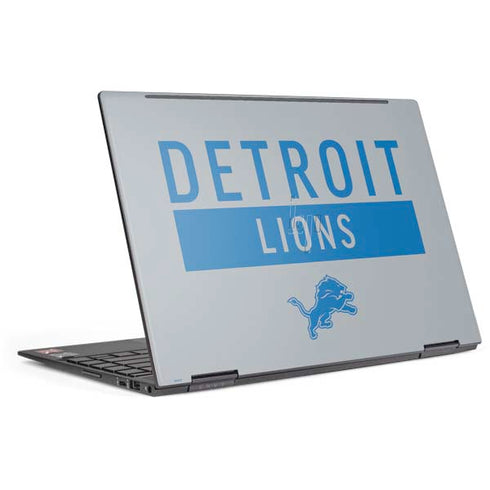 NFL Detroit Lions Grey Performance Series HP Envy Skin