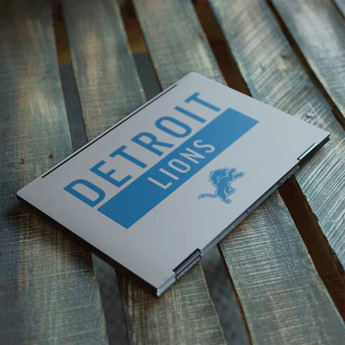 NFL Detroit Lions Grey Performance Series HP Envy Skin