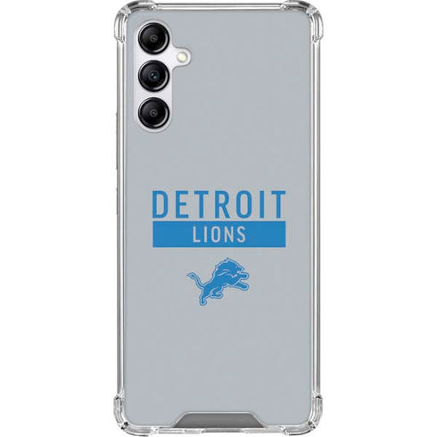 NFL Detroit Lions Grey Performance Series Galaxy A15 5G Clear Case