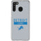 NFL Detroit Lions Grey Performance Series Galaxy A21 Clear Case
