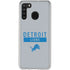 NFL Detroit Lions Grey Performance Series Galaxy A21 Clear Case