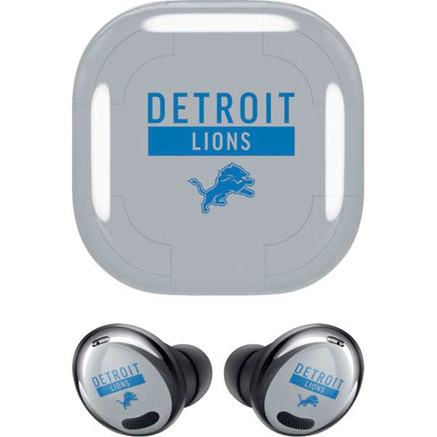 NFL Detroit Lions Grey Performance Series Galaxy Buds Pro Skin