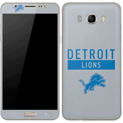 NFL Detroit Lions Grey Performance Series Galaxy J7 Skin