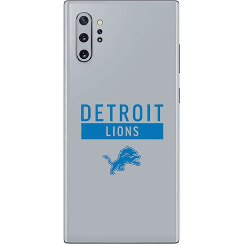 NFL Detroit Lions Grey Performance Series Galaxy Note 10 Plus Skin