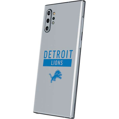 NFL Detroit Lions Grey Performance Series Galaxy Note 10 Plus Skin