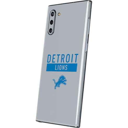 NFL Detroit Lions Grey Performance Series Galaxy Note 10 Skin