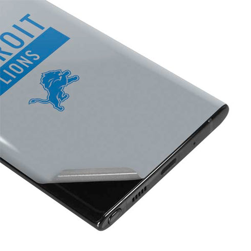 NFL Detroit Lions Grey Performance Series Galaxy Note 10 Skin