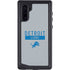 NFL Detroit Lions Grey Performance Series Galaxy Note 10 Waterproof Case