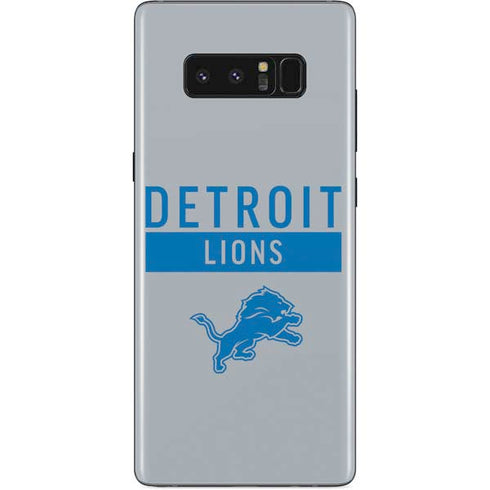 NFL Detroit Lions Grey Performance Series Galaxy Note 8 Skin