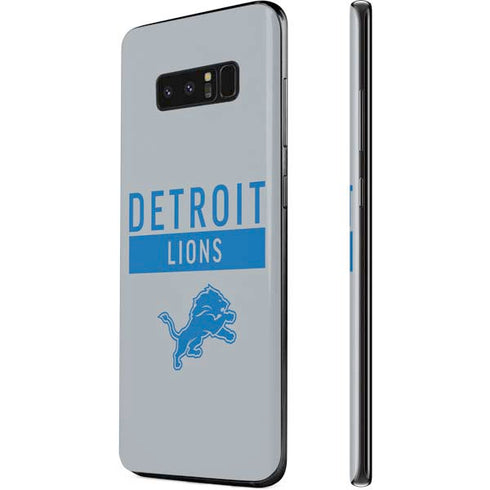 NFL Detroit Lions Grey Performance Series Galaxy Note 8 Skin
