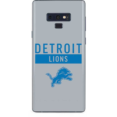 NFL Detroit Lions Grey Performance Series Galaxy Note 9 Skin