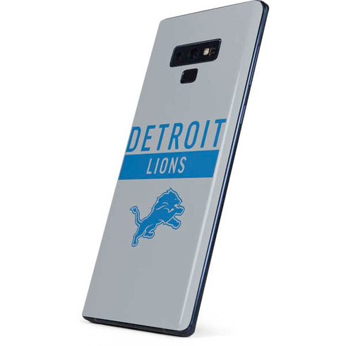 NFL Detroit Lions Grey Performance Series Galaxy Note 9 Skin