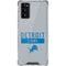 NFL Detroit Lions Grey Performance Series Galaxy Note20 5G Clear Case