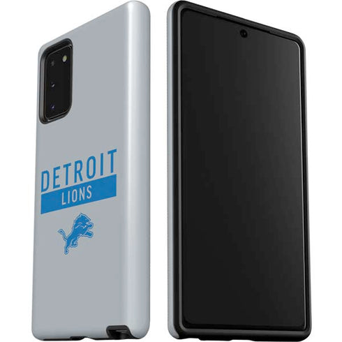 NFL Detroit Lions Grey Performance Series Galaxy Note20 5G Pro Case