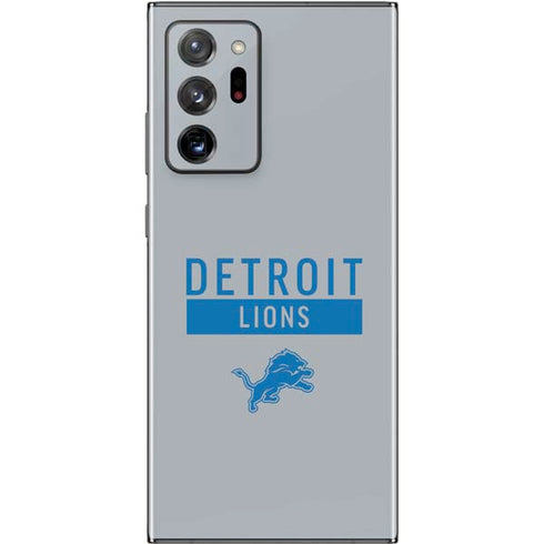 NFL Detroit Lions Grey Performance Series Galaxy Note20 Ultra 5G Skin