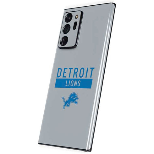 NFL Detroit Lions Grey Performance Series Galaxy Note20 Ultra 5G Skin