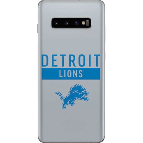 NFL Detroit Lions Grey Performance Series Galaxy S10 Plus Skin
