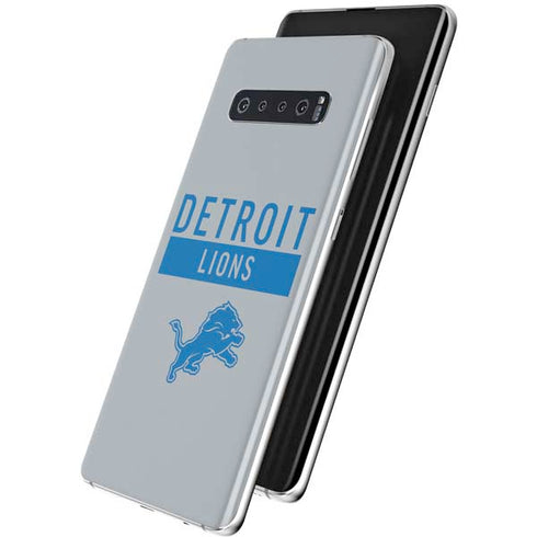 NFL Detroit Lions Grey Performance Series Galaxy S10 Plus Skin
