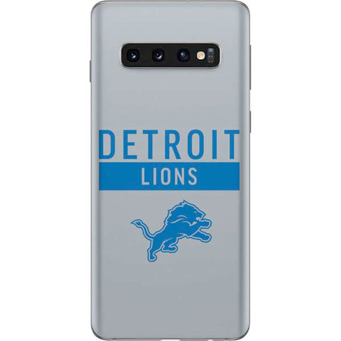 NFL Detroit Lions Grey Performance Series Galaxy S10 Skin