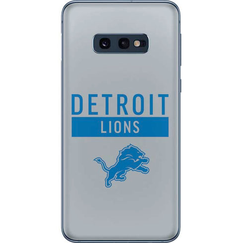 NFL Detroit Lions Grey Performance Series Galaxy S10e Skin