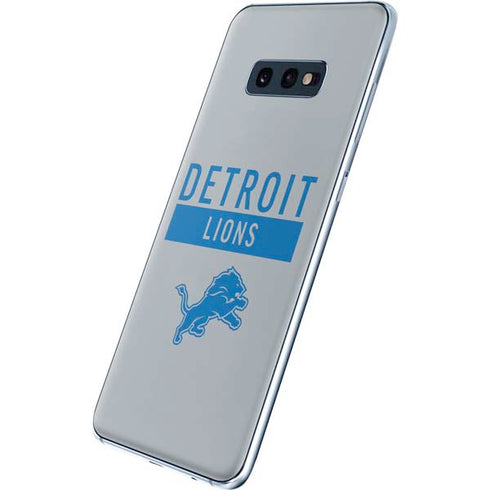NFL Detroit Lions Grey Performance Series Galaxy S10e Skin