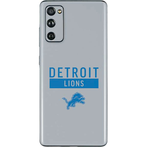 NFL Detroit Lions Grey Performance Series Galaxy S20 Fan Edition Skin