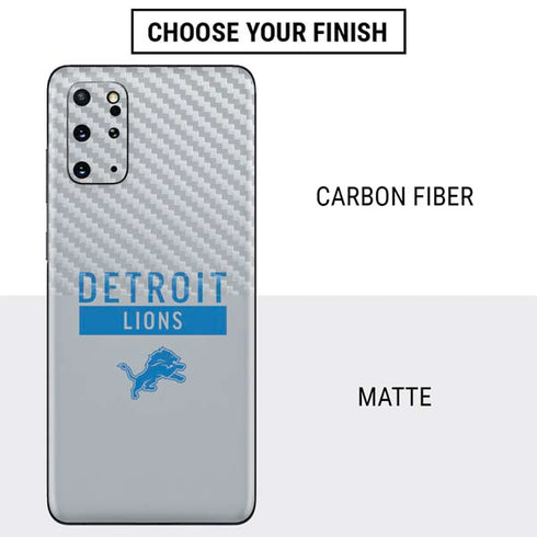 NFL Detroit Lions Grey Performance Series Galaxy S20 Plus Skin