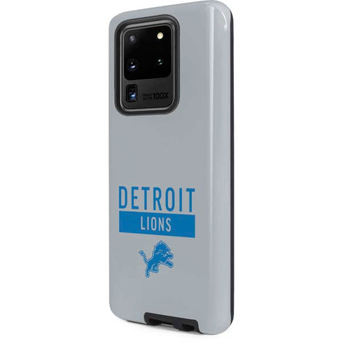 NFL Detroit Lions Grey Performance Series Galaxy S20 Ultra 5G Pro Case
