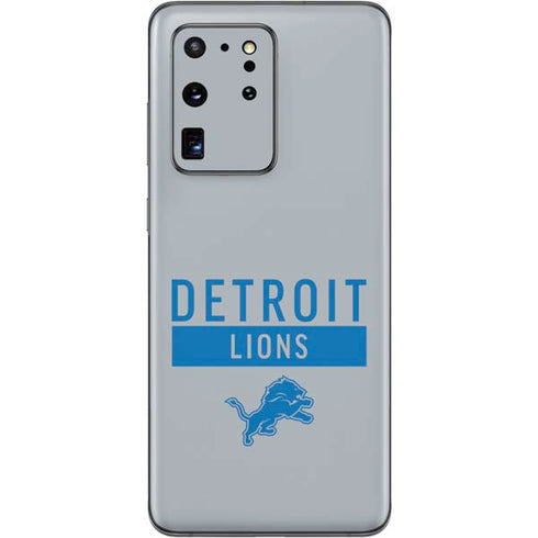 NFL Detroit Lions Grey Performance Series Galaxy S20 Ultra 5G Skin