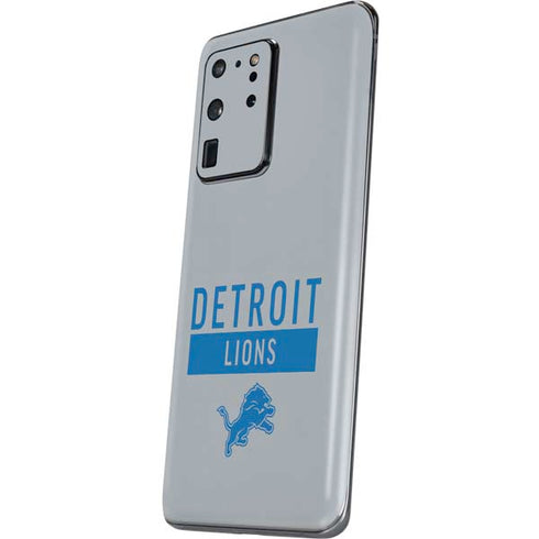 NFL Detroit Lions Grey Performance Series Galaxy S20 Ultra 5G Skin