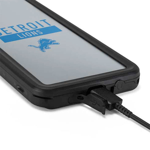 NFL Detroit Lions Grey Performance Series Galaxy S20 Waterproof Case