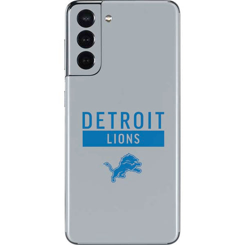 NFL Detroit Lions Grey Performance Series Galaxy S21 5G Skin