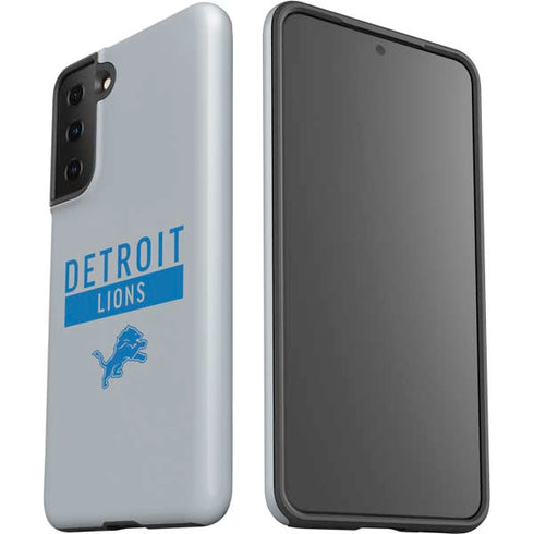 NFL Detroit Lions Grey Performance Series Galaxy S21 FE Pro Case
