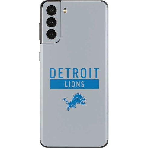 NFL Detroit Lions Grey Performance Series Galaxy S21 Plus 5G Skin