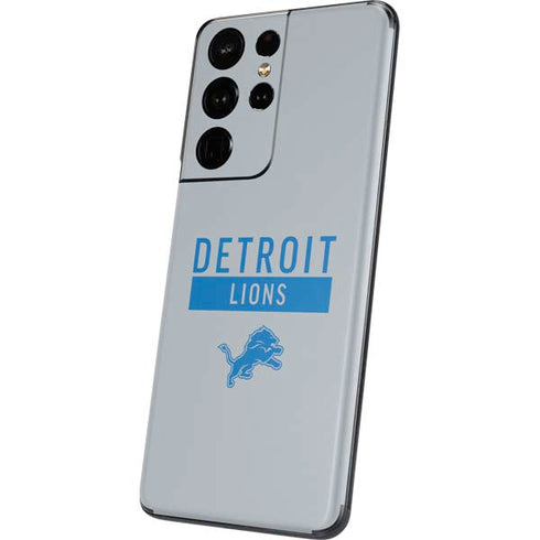 NFL Detroit Lions Grey Performance Series Galaxy S21 Ultra 5G Skin