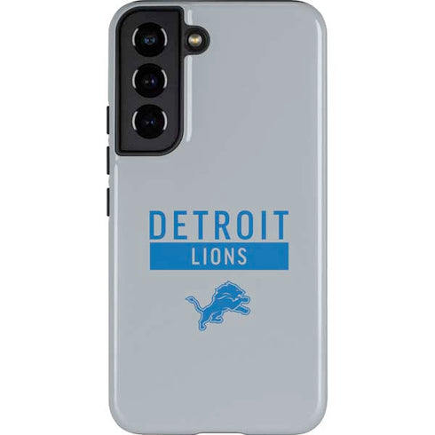 NFL Detroit Lions Grey Performance Series Galaxy S22 Pro Case