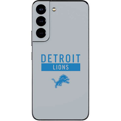 NFL Detroit Lions Grey Performance Series Galaxy S22 Skin