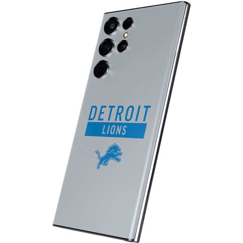 NFL Detroit Lions Grey Performance Series Galaxy S22 Ultra Skin