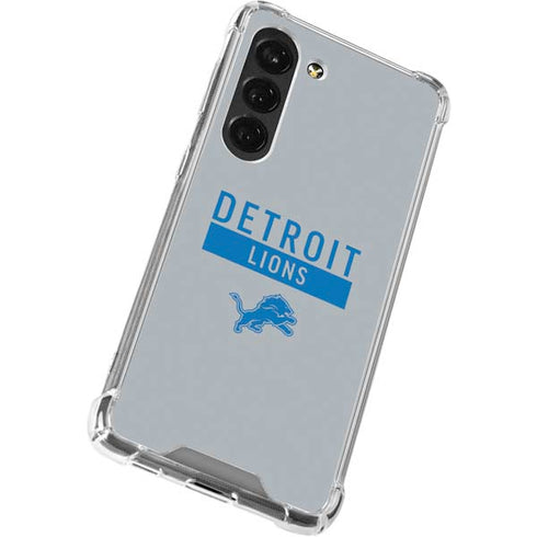 NFL Detroit Lions Grey Performance Series Galaxy S23 Clear Case