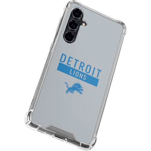NFL Detroit Lions Grey Performance Series Galaxy S23 FE Clear Case