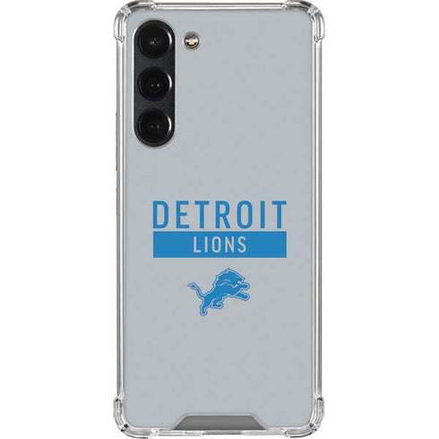 NFL Detroit Lions Grey Performance Series Galaxy S23 Plus Clear Case