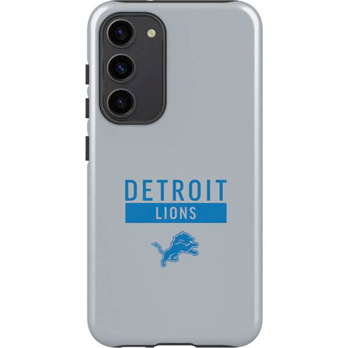 NFL Detroit Lions Grey Performance Series Galaxy S23 Plus Pro Case